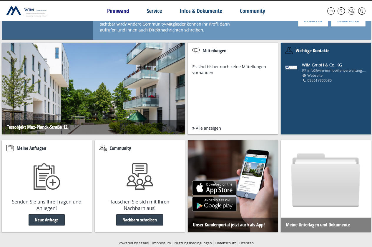 casavi-Community-Eigentuemerprotal